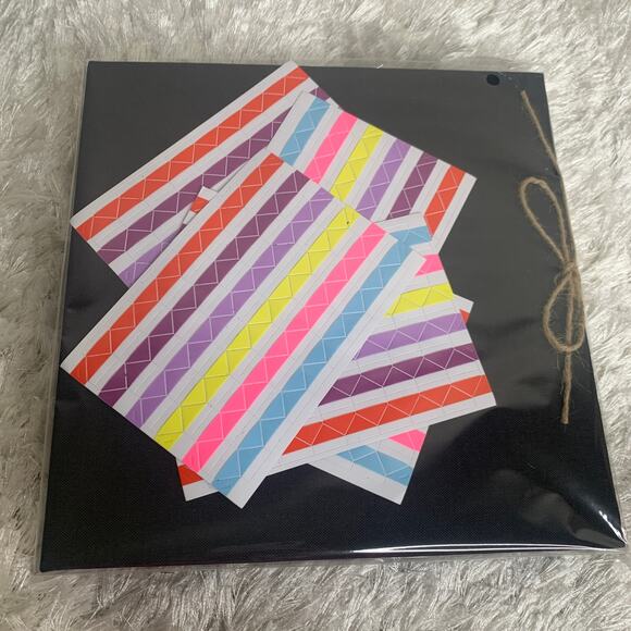 New in Package Photo Album Scrap Book Guest Book Black 10 x 10 - Picture 2 of 3